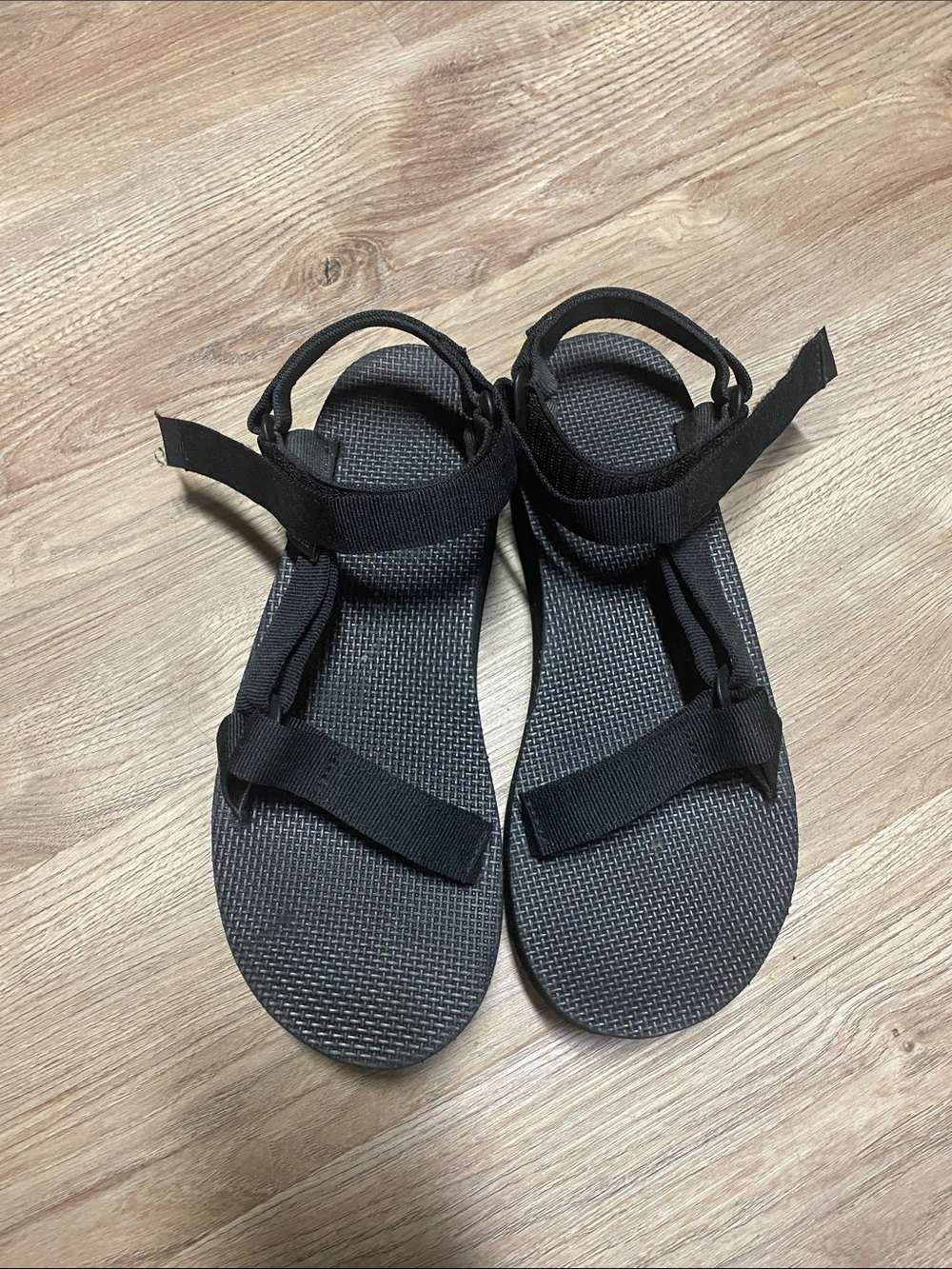 Teva Black Sport Sandals with Adjustable Straps